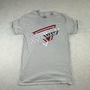 Monster‎ Jam Madness T Shirt Men's Size Medium Gray America Colors